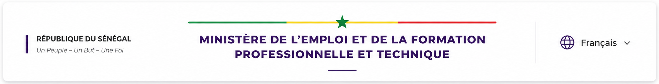 Bannière Ministère